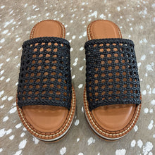 Load image into Gallery viewer, NIB Fausta Woven Leather Platform Wedges
