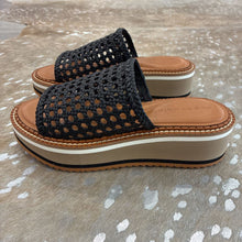 Load image into Gallery viewer, NIB Fausta Woven Leather Platform Wedges
