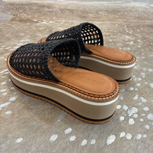 Load image into Gallery viewer, NIB Fausta Woven Leather Platform Wedges
