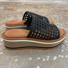 Load image into Gallery viewer, NIB Fausta Woven Leather Platform Wedges
