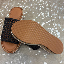 Load image into Gallery viewer, NIB Fausta Woven Leather Platform Wedges
