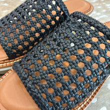 Load image into Gallery viewer, NIB Fausta Woven Leather Platform Wedges

