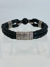 Load image into Gallery viewer, Leather Dot Woven Bracelet
