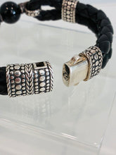 Load image into Gallery viewer, Leather Dot Woven Bracelet
