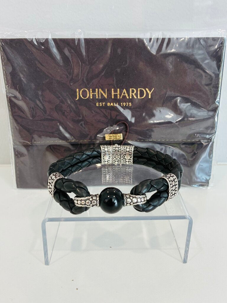 Leather Dot Woven Bracelet