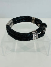 Load image into Gallery viewer, Leather Dot Woven Bracelet
