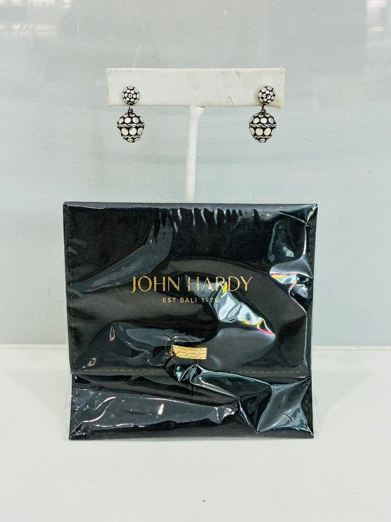 Silver Dot Dangling Earring Studs