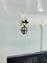 Load image into Gallery viewer, Silver Dot Dangling Earring Studs

