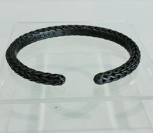 Load image into Gallery viewer, Hinged Classic Chain Weave Bangle Bracelet
