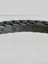 Load image into Gallery viewer, Hinged Classic Chain Weave Bangle Bracelet
