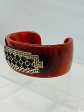 Load image into Gallery viewer, Dot Collection Red Agate Stone Cuff
