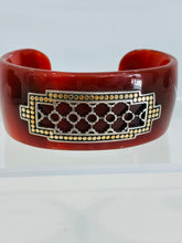 Load image into Gallery viewer, Dot Collection Red Agate Stone Cuff
