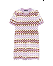 Load image into Gallery viewer, NWT Wave Jacquard Knit Midi T-Shirt Dress
