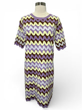 Load image into Gallery viewer, NWT Wave Jacquard Knit Midi T-Shirt Dress
