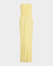 Load image into Gallery viewer, NWT Sequined Strapless Column Gown
