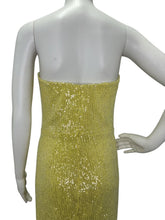 Load image into Gallery viewer, NWT Sequined Strapless Column Gown
