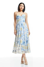 Load image into Gallery viewer, Carina Floral Bustier Midi-Dress
