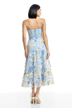 Load image into Gallery viewer, Carina Floral Bustier Midi-Dress
