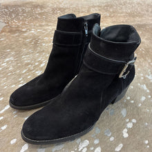 Load image into Gallery viewer, Suede Jano Moto Bootie

