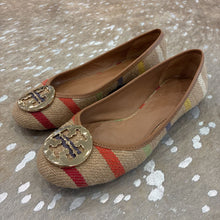 Load image into Gallery viewer, Leather Striped Miller Flats
