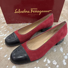 Load image into Gallery viewer, Suede Cap Toe Pumps
