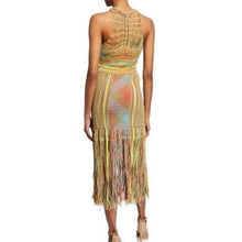 Load image into Gallery viewer, Woven Fringed Midi Dress
