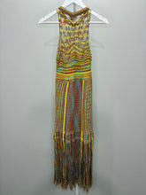 Load image into Gallery viewer, Woven Fringed Midi Dress
