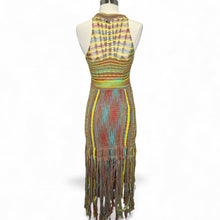 Load image into Gallery viewer, Woven Fringed Midi Dress

