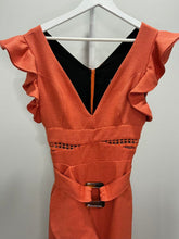 Load image into Gallery viewer, Belted Ruffle Sleeve Dress

