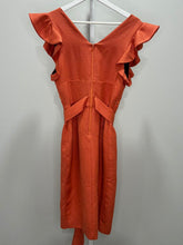 Load image into Gallery viewer, Belted Ruffle Sleeve Dress
