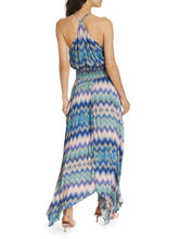 Load image into Gallery viewer, Giana Chevron-Print Hadkerchief Maxi Dress
