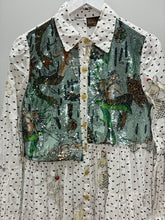 Load image into Gallery viewer, Paula&#39;s Ibiza Sequined Linen Shirt Dress
