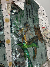 Load image into Gallery viewer, Paula&#39;s Ibiza Sequined Linen Shirt Dress
