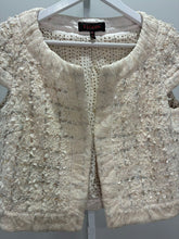 Load image into Gallery viewer, Tweed Short-Sleeve Jacket Textured Boucle Couture Style

