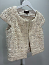 Load image into Gallery viewer, Tweed Short-Sleeve Jacket Textured Boucle Couture Style
