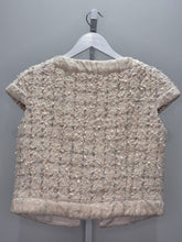 Load image into Gallery viewer, Tweed Short-Sleeve Jacket Textured Boucle Couture Style
