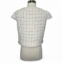 Load image into Gallery viewer, Tweed Short-Sleeve Jacket Textured Boucle Couture Style
