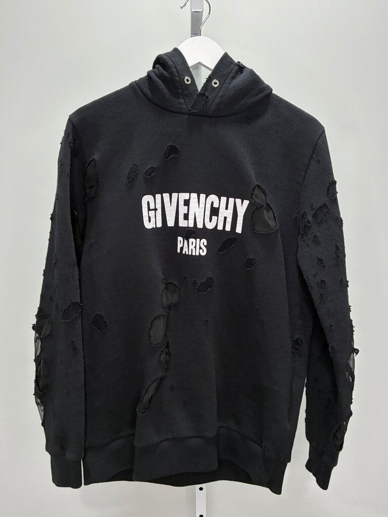 Distressed Logo Print Sweatshirt