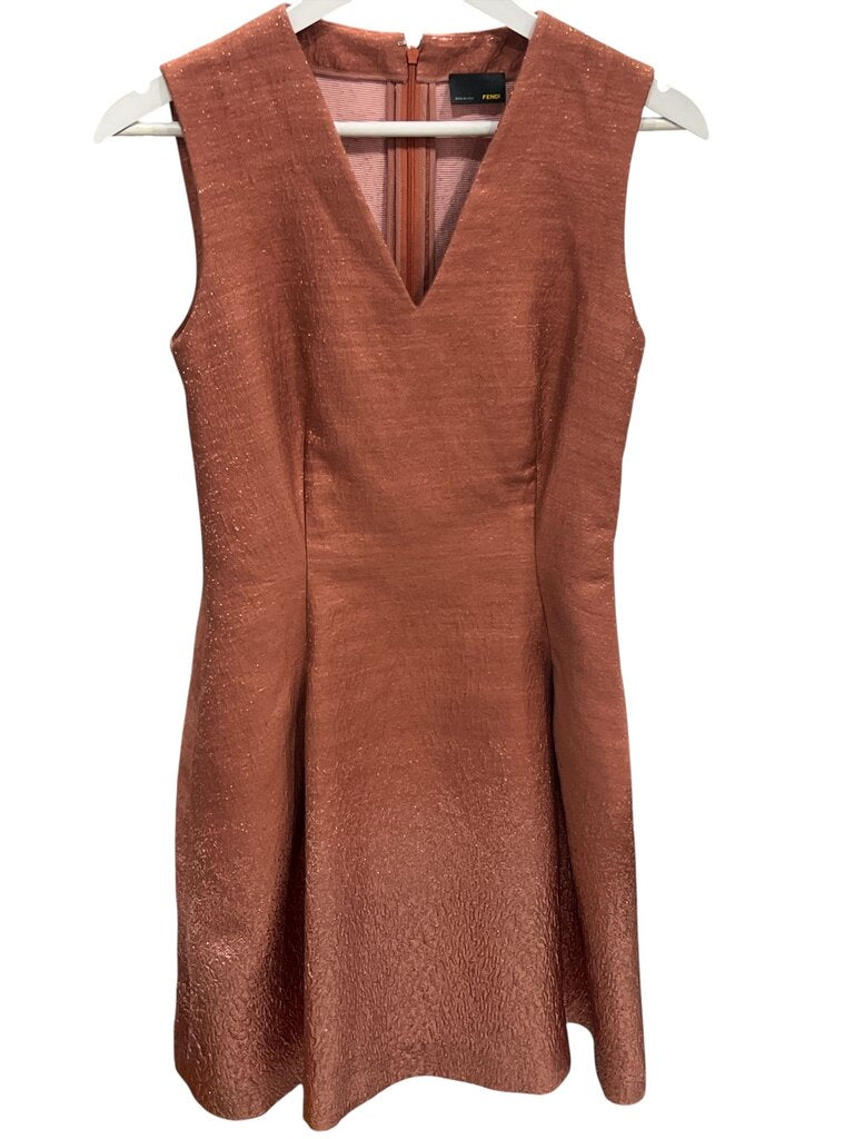 Fit and Flare Cocktail Metallic Dress