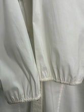 Load image into Gallery viewer, Vintage Cotton V-Neck Blouse with Buttoned Empire Waist
