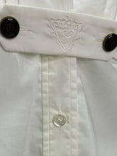 Load image into Gallery viewer, Vintage Cotton V-Neck Blouse with Buttoned Empire Waist
