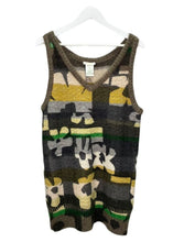 Load image into Gallery viewer, Mohair Blend Long Floral Vest Dress
