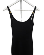 Load image into Gallery viewer, Ribbed Backless Metal Logo Midi Dress
