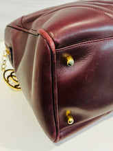 Load image into Gallery viewer, Lambskin V Stitch Chevron Boston Bag
