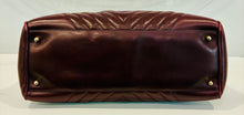 Load image into Gallery viewer, Lambskin V Stitch Chevron Boston Bag
