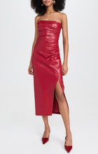 Load image into Gallery viewer, NWT Adria Strapless Vegan Leather Dress
