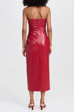 Load image into Gallery viewer, NWT Adria Strapless Vegan Leather Dress
