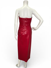 Load image into Gallery viewer, NWT Adria Strapless Vegan Leather Dress
