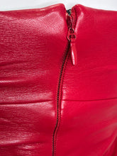 Load image into Gallery viewer, NWT Adria Strapless Vegan Leather Dress
