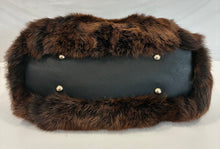 Load image into Gallery viewer, NWT Evanna Fur and Leather Shoulder Bag
